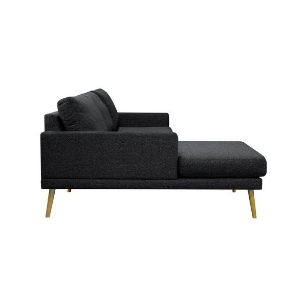 Vega fekete bal oldali sarokkanapé - Windsor & Co Sofas-image-4
