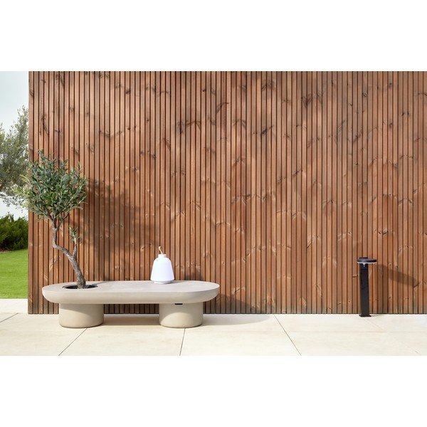 Taimi kerti beton dohányzóasztal, 140 x 60 cm - Kave Home-image-1