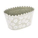 Daisy zöld fémkaspó, magasság 14,5 cm - Dakls