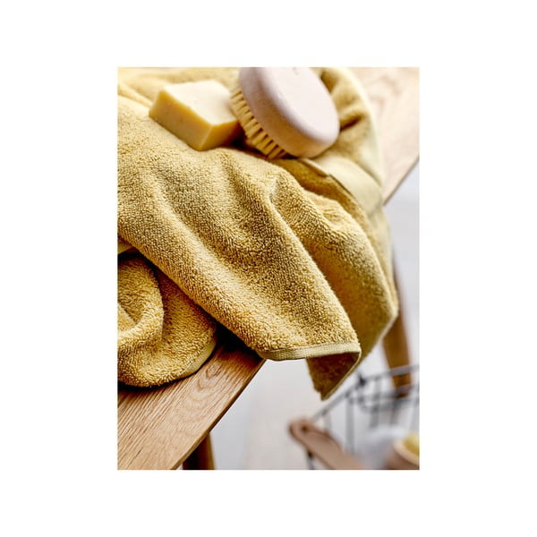 Sárga organikus pamut törölköző 50x100 cm Comfort – Södahl-image-2