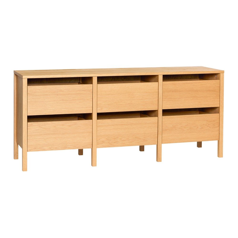 Natúr színű komód tölgyfa dekorral 150x65x40 cm Forma – Hübsch