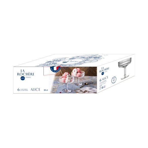 Üveg tálka fagylalthoz 370 ml – La Rochére-image-3
