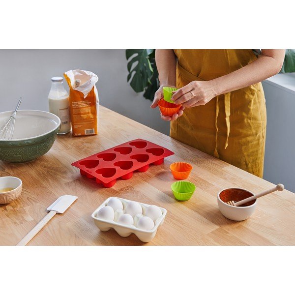 6 db színes szilikon muffin sütőforma, ⌀ 7 cm - Lékué-image-1