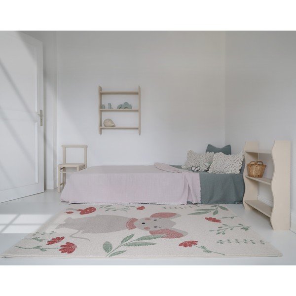 Krémszínű gyerek szőnyeg 120x170 cm Poly – Nattiot-image-2
