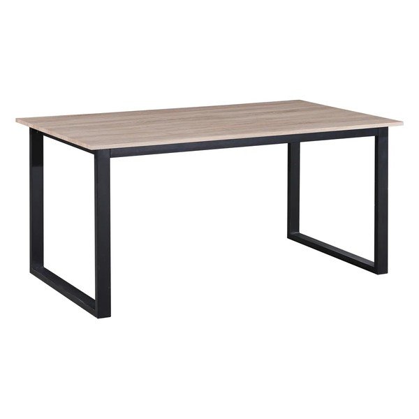Étkezőasztal tölgyfa dekoros asztallappal 90x160 cm Luton – Støraa