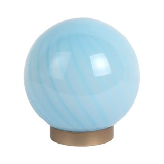 Világoskék asztali lámpa üveg búrával (magasság 17 cm) Summer Globe – Leitmotiv