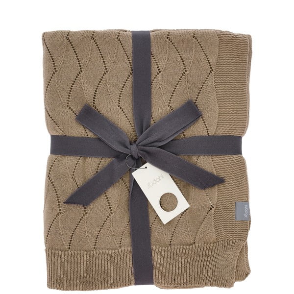 Barna kötött takaró 130x170 cm Gentle – Södahl-image-3