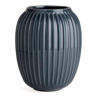 Hammershoi antracitszürke agyagkerámia váza, magasság 20 cm - Kähler Design