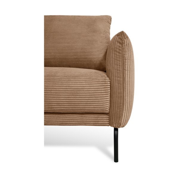 Világosbarna kordbársony kanapé 212 cm Venray – Scandic-image-3