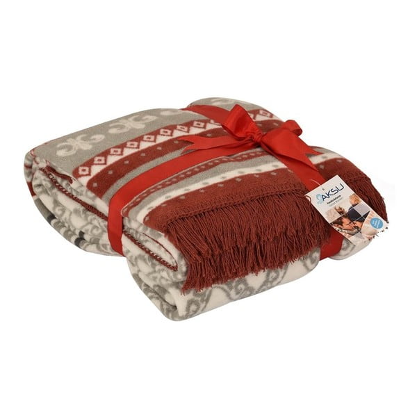 Mistic piros takaró pamut keverékből, 200 x 150 cm - Aksu