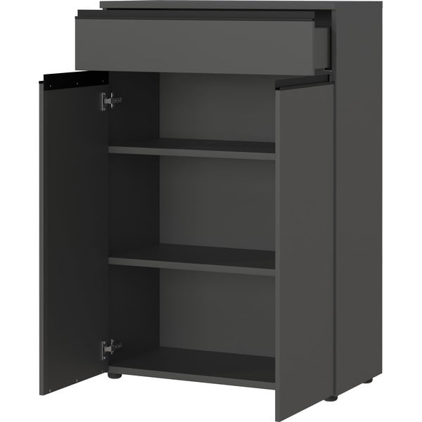 Antracitszürke szekrény 81x120 cm Bedano – Germania-image-3