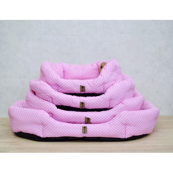 Rózsaszín pamut fekhely 65x50 cm Pinky - Petsy-image-3