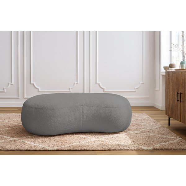 Világosszürke buklé szövet lábtartó Saint-Germain – Bobochic Paris-image-1