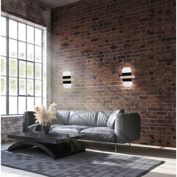 Fekete-fehér LED fali lámpa April – Candellux Lighting-image-1