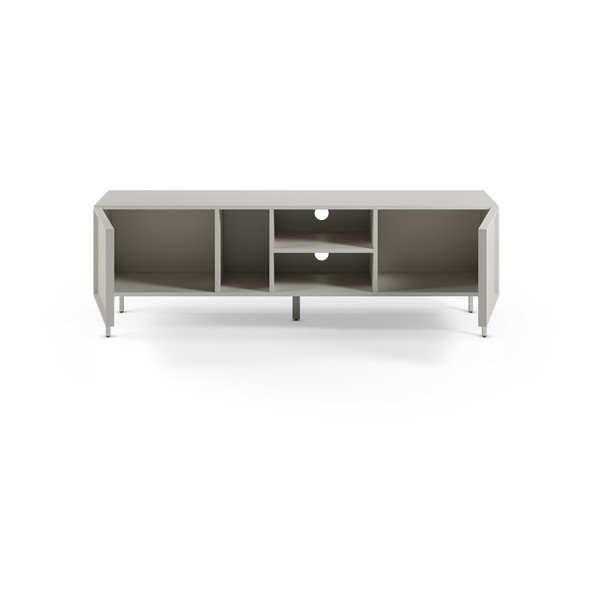 Krémszínű TV-állvány 160x51x42 cm Brise – Marckeric-image-2