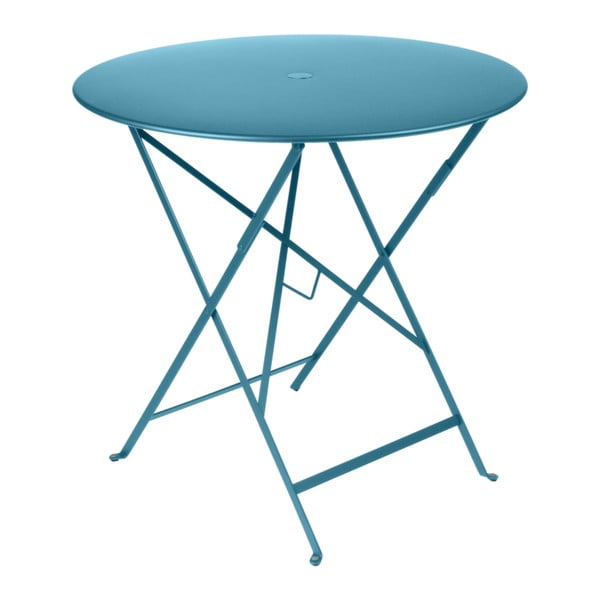 Bistro kék kerti asztalka, Ø 77 cm - Fermob