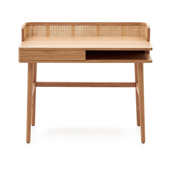 Íróasztal kőrisfa dekorral 62x105 cm Araxi – Kave Home-image-2