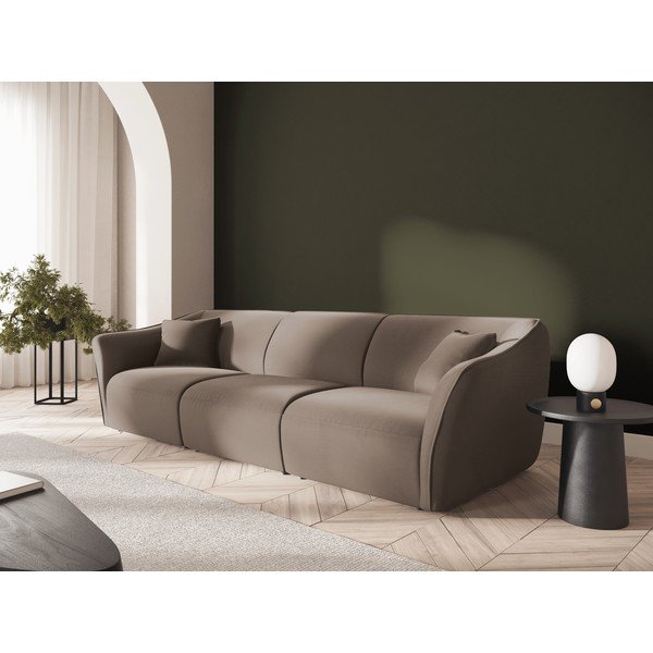 Barna bársony kanapé 292 cm Tokyo – Cosmopolitan Design-image-1