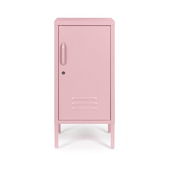 Világos rózsaszín fém zárható szekrény 35x76x40 cm Cambridge – Yes Everyday