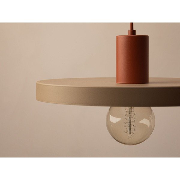 Bézs fém függőlámpa ø 30 cm Ori – Micadoni -image-2