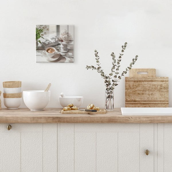 Üveg kép 30x30 cm Meringue – Styler-image-3