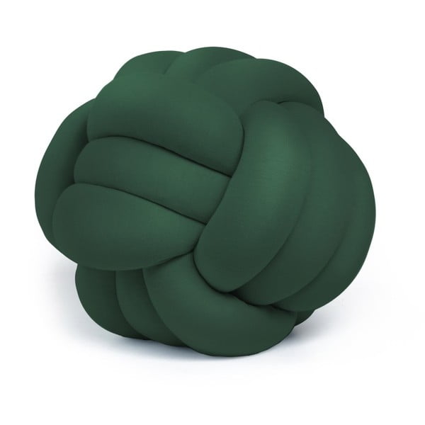 Knot Decorative Cushion sötétzöld díszpárna, ⌀ 45 cm