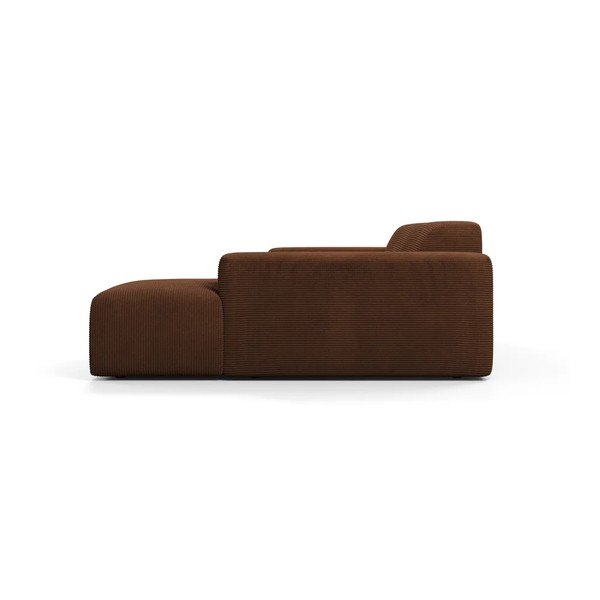 Karen barna kordbársony sarokkanapé, 250 cm, jobb oldali - Marie Claire Home-image-4
