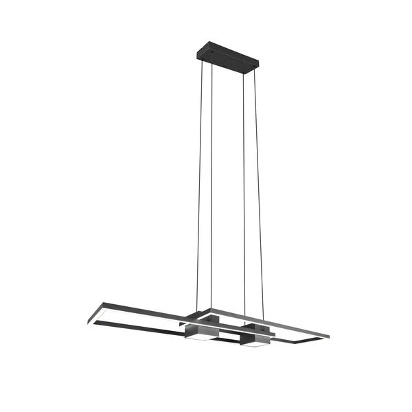 Matt fekete dimmelhető  LED függőlámpa távirányítóval Albany – Trio-image-2