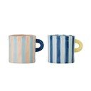 Kék-rózsaszín kerámia bögre szett 2 db-os 250 ml Phoenix – Bloomingville