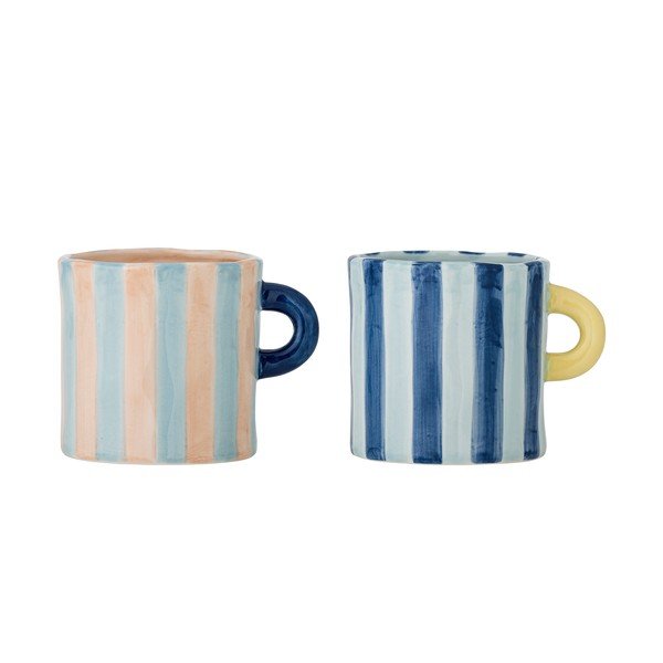 Kék-rózsaszín kerámia bögre szett 2 db-os 250 ml Phoenix – Bloomingville