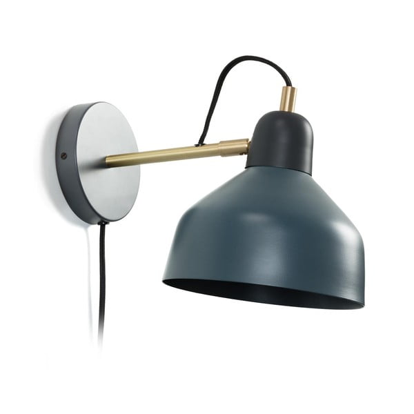 Petróleum színű fali lámpa Olimpia – Kave Home
