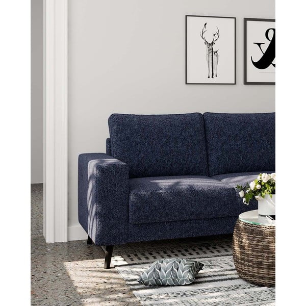 Sötétkék sarokkanapé (jobb oldali) Fynn – Ghado-image-1