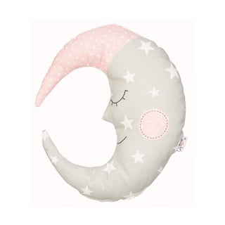 Pillow Toy Moon bézses rózsaszín pamutkeverék gyerekpárna, 30 x 33 cm - Mike & Co. NEW YORK