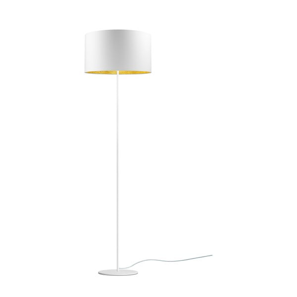 Mika fehér állólámpa aranyszínű részletekkel, ⌀ 40 cm - Sotto Luce