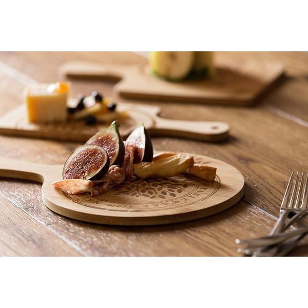 Bambusz vágódeszka, ø 25 cm - Leone-image-1