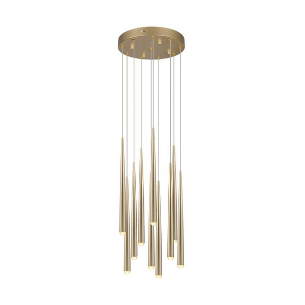 Aranyszínű LED függőlámpa ø 30 cm Cala – Trio Select