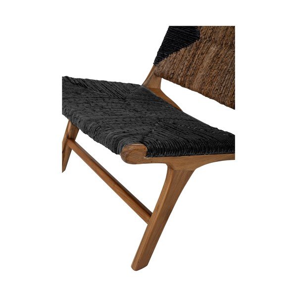 Fekete-barna fotel szövött résszel Grant - Bloomingville-image-4
