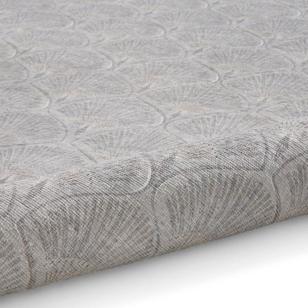 Világosszürke mosható szőnyeg 122x170 cm Deco Peacock – Catherine Lansfield-image-3