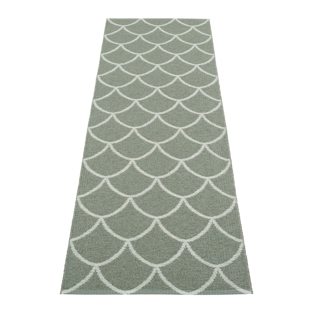 Zöld kültéri-beltéri futószőnyeg 70x225 cm Kotte Army Sage Pappelina