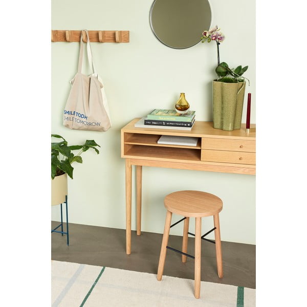 Íróasztal tölgyfa dekorral 37x145 cm Collect – Hübsch-image-2