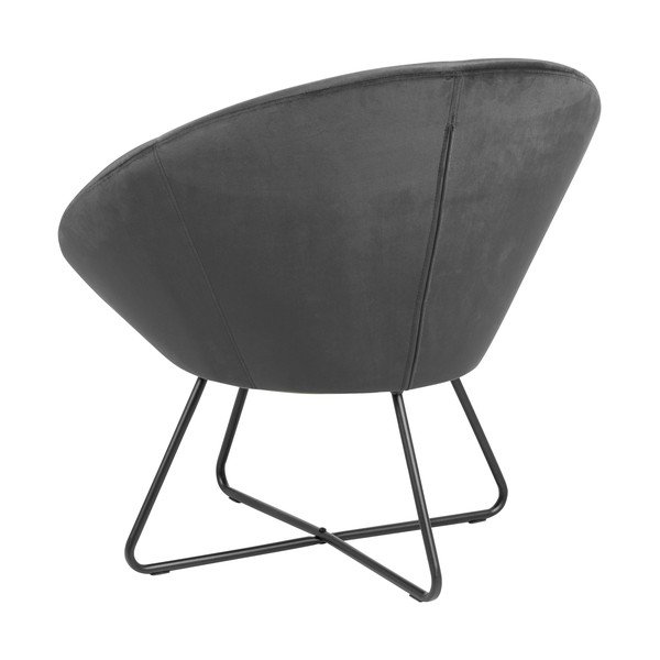 Center szürke bársony fotel - Actona-image-3