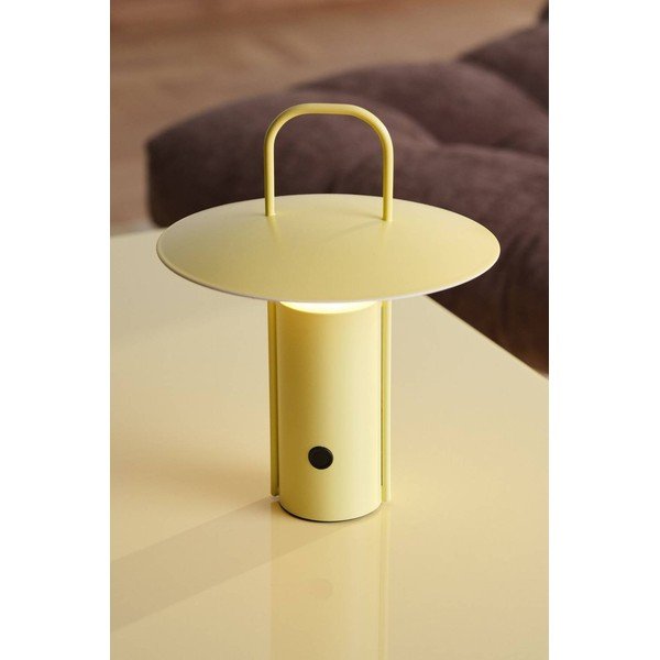 Sárga fém LED dimmelhető asztali lámpa (magasság 24 cm) Venna – Jotex-image-1