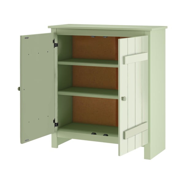 Világoszöld borovi fenyő szekrény 100x110 cm Bertram – Støraa-image-3