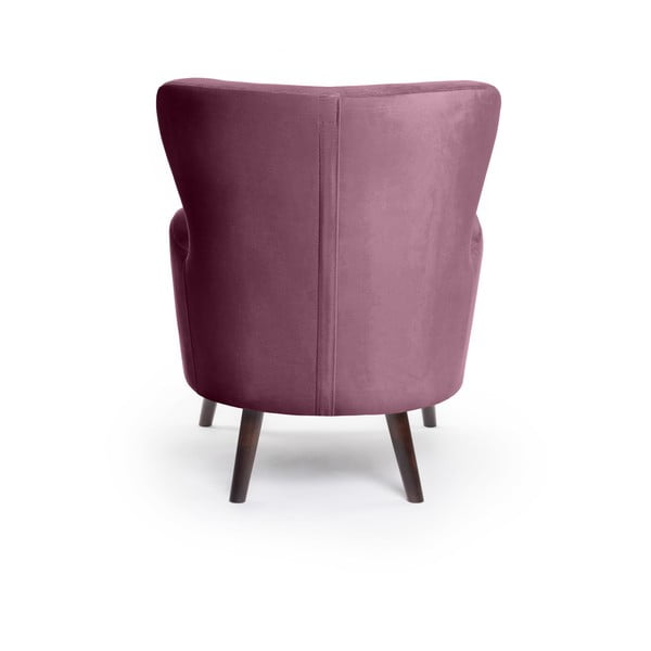 Lila bársony füles fotel Noemye – Bonami Selection-image-4