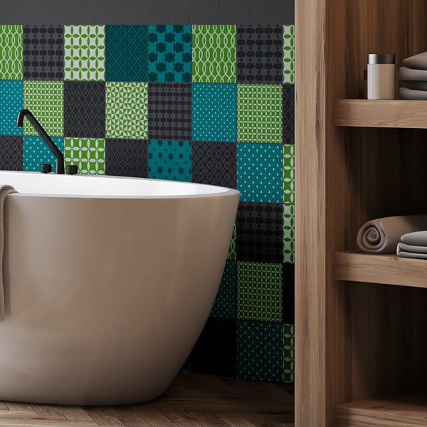 Sofia 15 részes dekorációs falmatrica szett, 15 x 15 cm - Ambiance-image-1