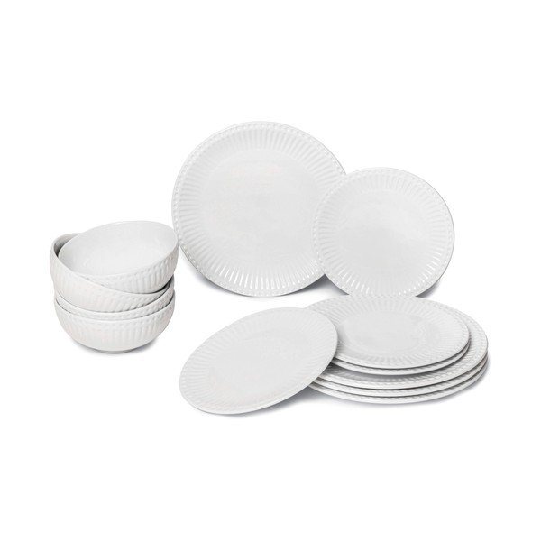 Porcelán étkészlet 12 db-os Purita – Bonami Essentials-image-3