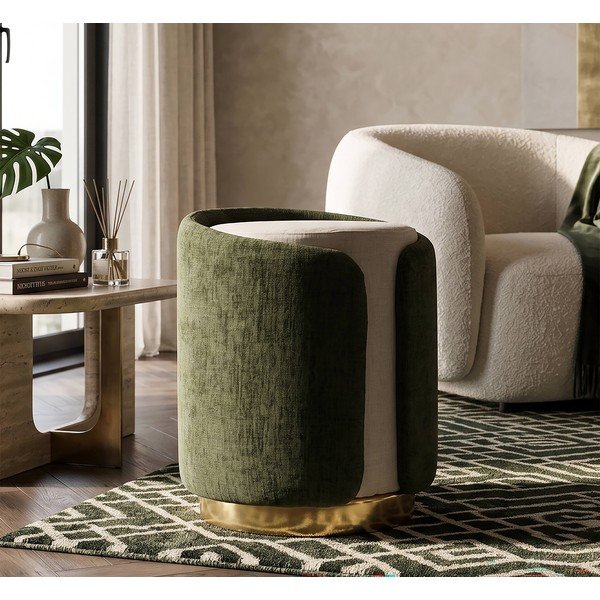 Zöld puff Glam Style – Mauro Ferretti-image-1