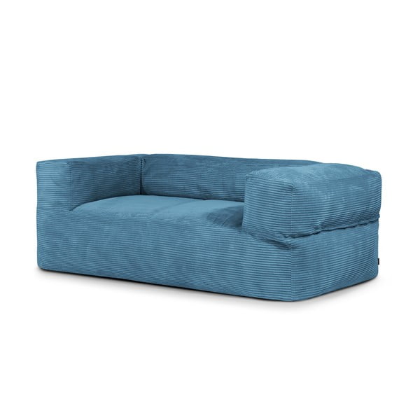 Kék kordbársony babzsákfotel Sofa MooG – SLOWDOWN
