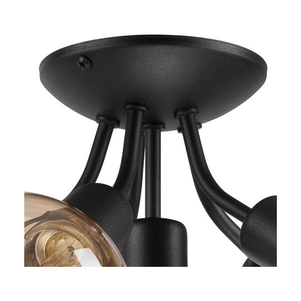 Fekete mennyezeti lámpa lámpabúra nélkül Viggo – LAMKUR-image-3