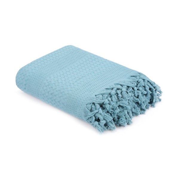Kétszemélyes kék pamut ágytakaró, 220 x 240 cm - Mijolnir-image-3